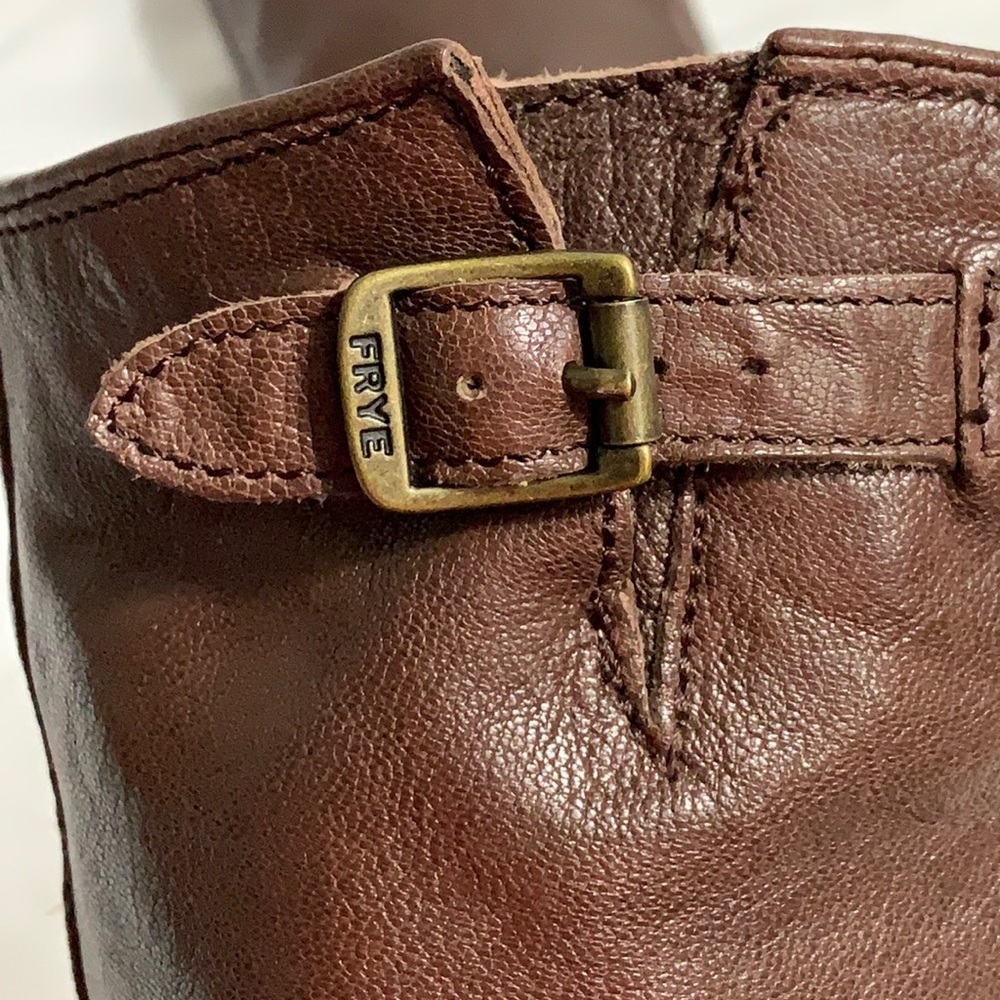 Frye Veronica Slouch Cognac Woman's Size 5 Boys Size 3 - Picture 9 of 16